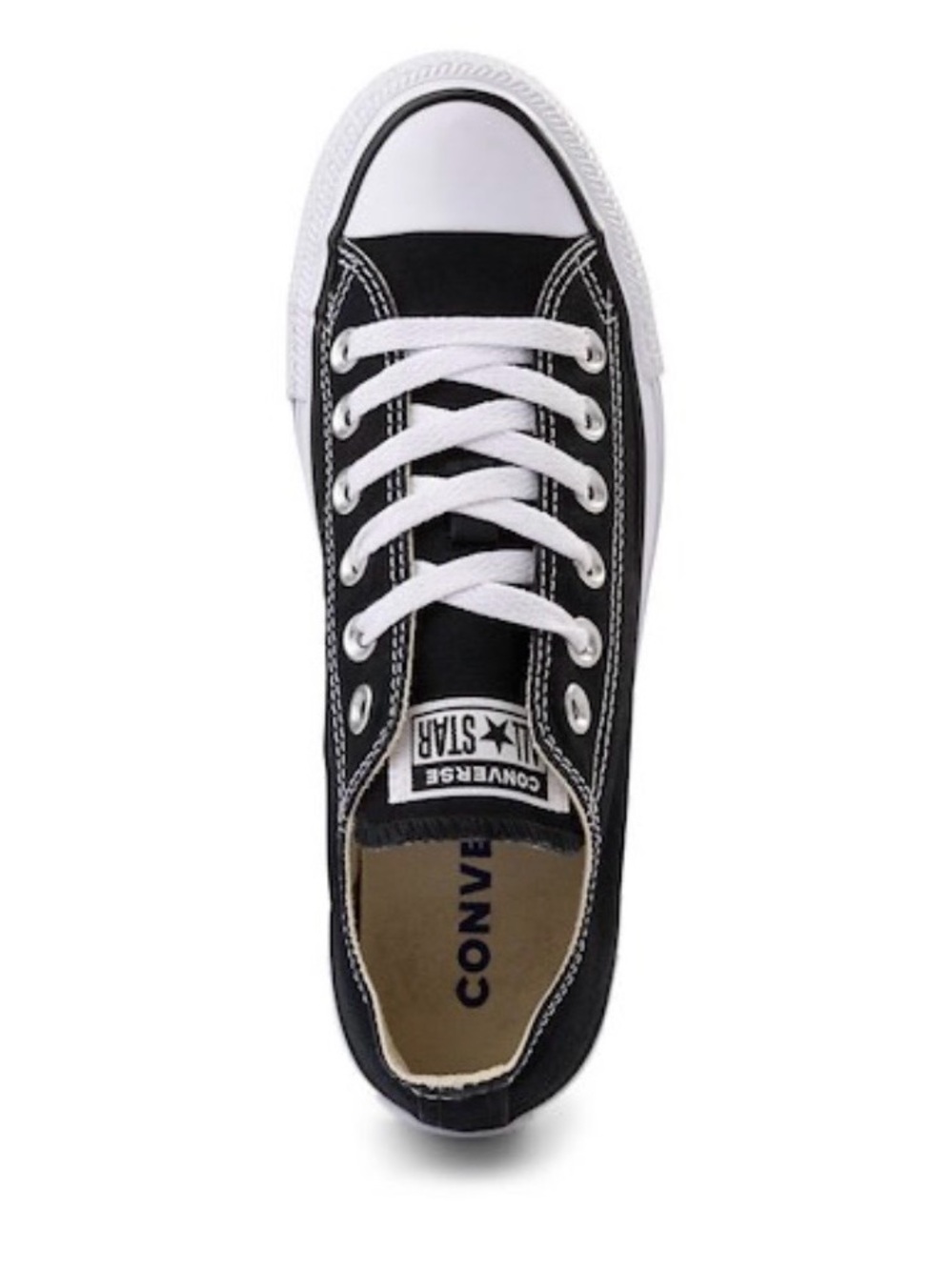 Converse Black and White Low Top Sneakers - Picture 5 of 9